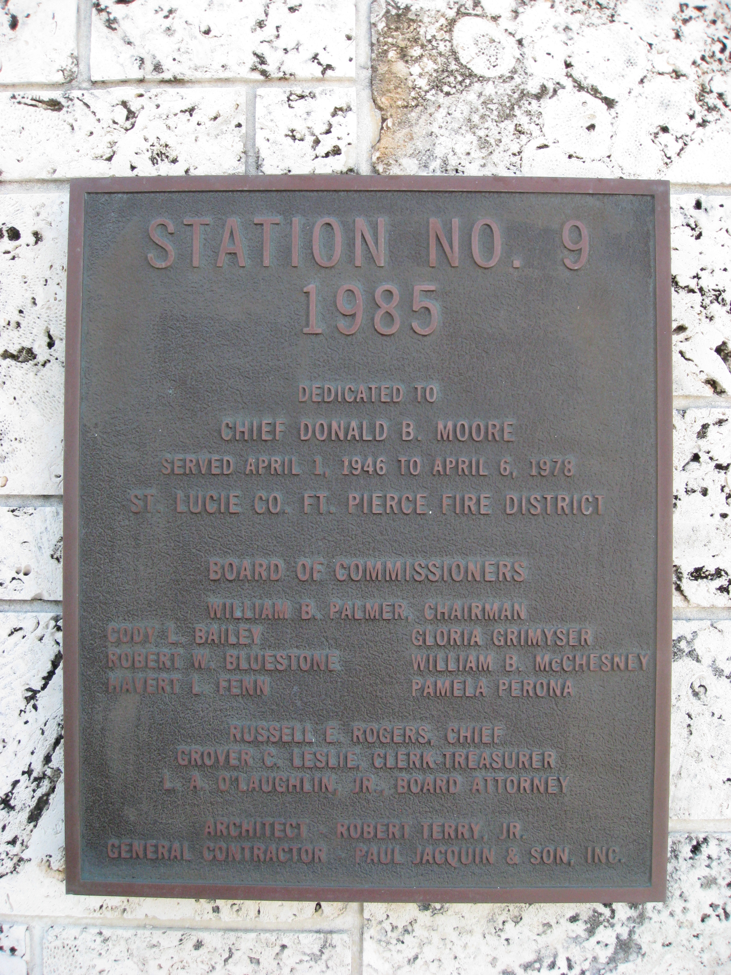 sTATION 9 plaque
